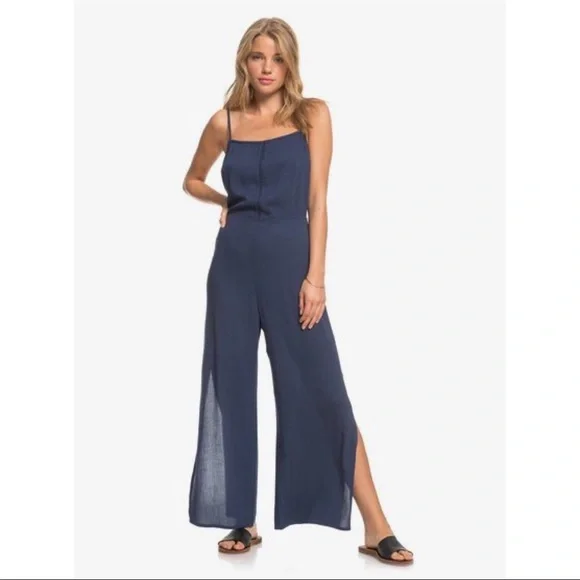 Roxy Navy Blue Jumpsuit - Picture 2 of 9